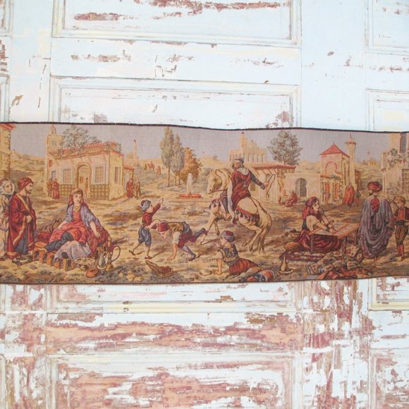 X-LARGE VINTAGE BELGIAN TAPESTRY - Picture 10 of 12